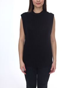 HECHTER PARIS Damen Pullunder mit Reißverschluss Stehkragen-Pulli 56487469 Schwarz