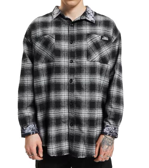 vsct Checked Flannel Individual Chemise à carreaux cachemire pour homme Chemise de bûcheron 5643319 Noir/Blanc