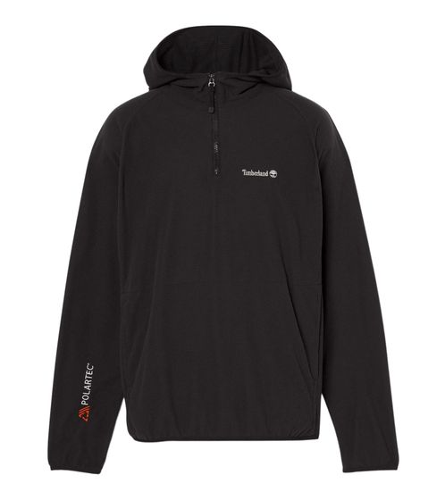 Timberland Sudadera con capucha y media cremallera para hombre con tecnología POLARTEC TB0A6KC9 001 Negro