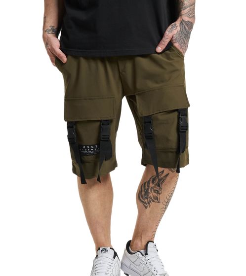 vsct Spencer men's Bermuda shorts leg pockets with decorative buckles short cargo pants 5643273 khaki