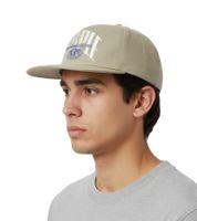 Casquette snapback pour hommes STAPLE Sage avec lettrage de la marque sur le devant casquette en coton 2209X6993 vert olive Casquette snapback pour hommes STAPLE Sage avec lettrage de la marque sur le devant casquette en coton 2209X6993 vert olive