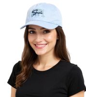 STAPLE Sage Men's Snapback Cap with Brand Lettering on the Front Cotton Cap 2302AX7198 Light Blue