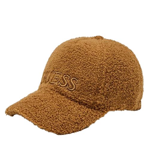 GUESS men's baseball cap stylish everyday cap with teddy fur summer cap AW9930POL01 brown