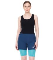 Pantaloni da ciclismo F2 pantaloni da mountain bike da donna sostenibili con fondello 2in1 pantaloncini da bicicletta 89267667 turchese/blu