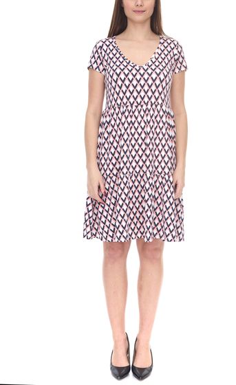 Laura Scott short-sleeved dress stylish women's summer dress with all-over graphic print 35539765 blue/pink