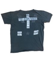 vsct Clubwear T-shirt en coton pour homme au design acide, col en V, 5643298, gris foncé