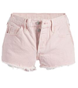 LEVI'S 501 shorts da donna in cotone stile pantalone 5 tasche shorts in denim 563270326 rosa