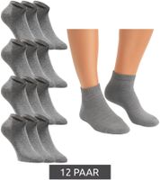 12 paires de chaussettes courtes JACK & JONES, chaussettes baskets, bas de sport, chaussettes quart en coton 12260511 en noir, gris, blanc ou un mélange 12 paires de chaussettes courtes JACK & JONES, chaussettes baskets, bas de sport, chaussettes quart en coton 12260511 en noir, gris, blanc ou un mélange