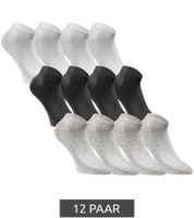 12 paires de chaussettes courtes JACK & JONES, chaussettes baskets, bas de sport, chaussettes quart en coton 12260511 en noir, gris, blanc ou un mélange 12 paires de chaussettes courtes JACK & JONES, chaussettes baskets, bas de sport, chaussettes quart en coton 12260511 en noir, gris, blanc ou un mélange