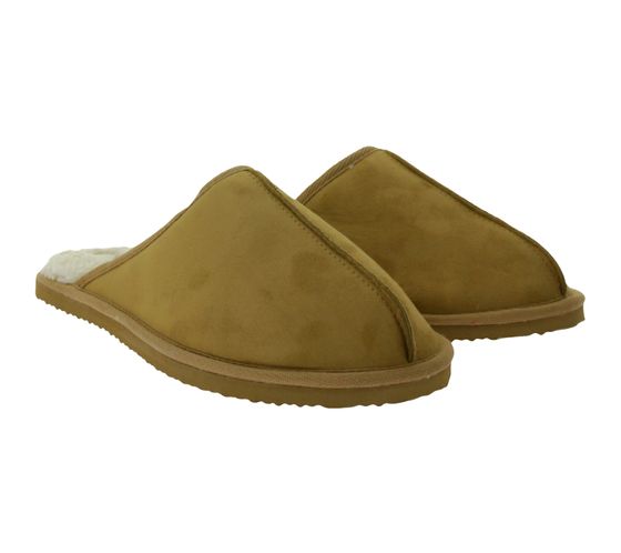 Pantuflas de hombre Jack & Jones Dudely pantuflas forradas 12170311 marrón