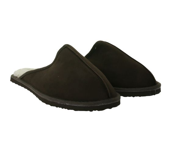 Pantuflas de hombre Jack & Jones Dudely pantuflas forradas 12187558 marrón