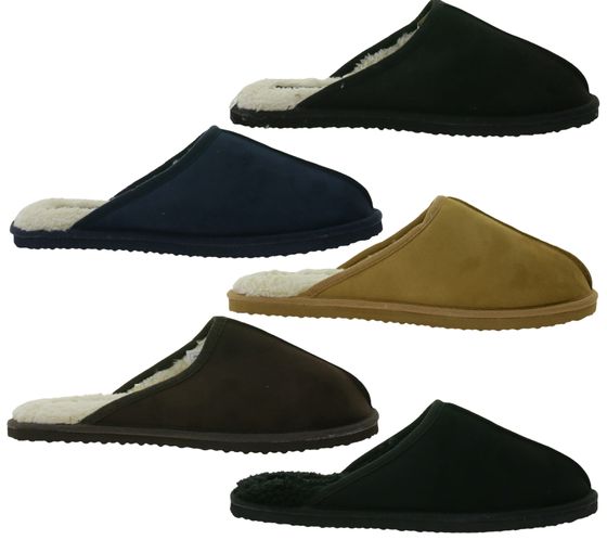 Jack & Jones Dudely men's slippers, lined slippers, house slippers 12187557 black, blue or brown