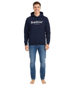 Ballin Est. 2013 pull à capuche pour hommes sweat à capuche durable avec logo sur le devant HO-H00050-NVY Navy