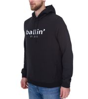 Ballin Est. 2013 Men's sustainable hoodie hooded sweater with logo print on the front HO-H00050 in black, blue or navy Ballin Est. 2013 Men's sustainable hoodie hooded sweater with logo print on the front HO-H00050 in black, blue or navy