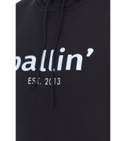 Ballin Est. 2013 Men's sustainable hoodie hooded sweater with logo print on the front HO-H00050 in black, blue or navy Ballin Est. 2013 Men's sustainable hoodie hooded sweater with logo print on the front HO-H00050 in black, blue or navy