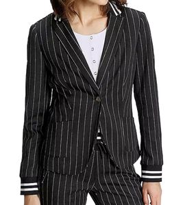 AjC Blazer women's business jacket with one-button closure blazer suit jacket 36873246 black