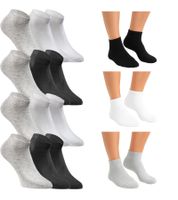 36 paires de chaussettes courtes JACK & JONES, chaussettes baskets, chaussettes de sport, chaussettes quart en coton 12260511 en noir, gris, blanc ou un mélange 36 paires de chaussettes courtes JACK & JONES, chaussettes baskets, chaussettes de sport, chaussettes quart en coton 12260511 en noir, gris, blanc ou un mélange
