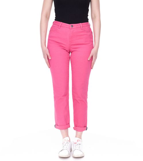 Pantalón de algodón para mujer Alife and Kickin con pantalón vaquero estilo 5 bolsillos 51977322 rosa