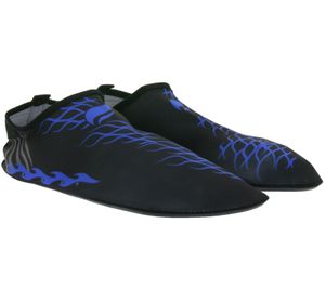 airjoy neoprene bathing shoes with removable insole water shoes with colorful highlights 7654618 black/blue