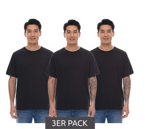3er Pack PUMA Herren Baumwoll-Shirt T-Shirts Rundhals-Shirt Basic-Shirt 678256 02 Schwarz