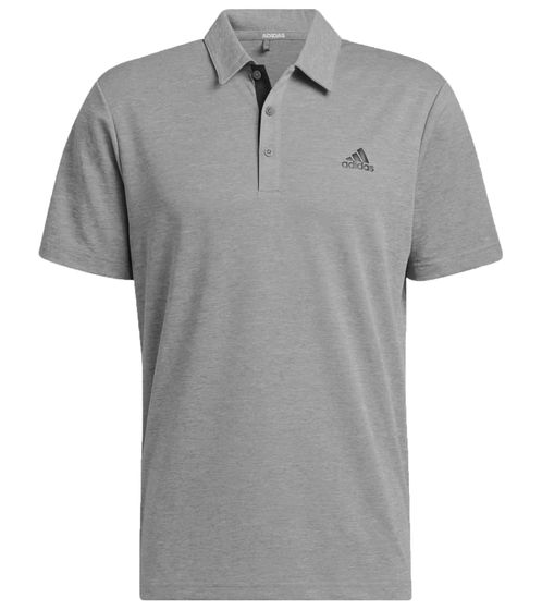 adidas Drive Polo Heather Men's Polo Shirt with AeroReady Sustainable Sports Golf Shirt H56774 Gray