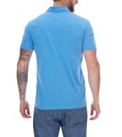 Polo da uomo adidas Drive Polo Heather con maglietta da golf sportiva sostenibile AeroReady H56777 blu