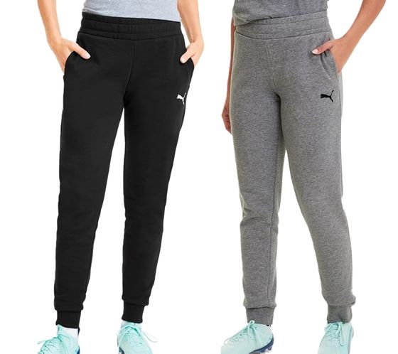 PUMA teamGOAL 23 Casuals Pants pantalones de jogging para mujer pantalones de entrenamiento ajustados 657084 negro o gris