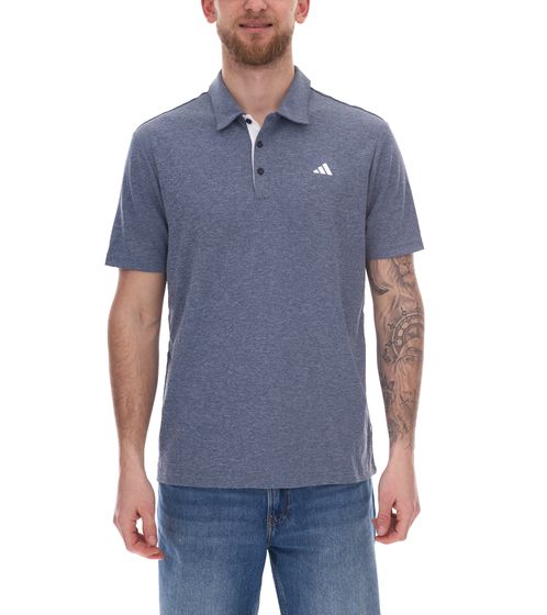 Polo de hombre adidas Drive Polo Heather con camiseta de golf deportiva sostenible AeroReady IA5451 Azul marino