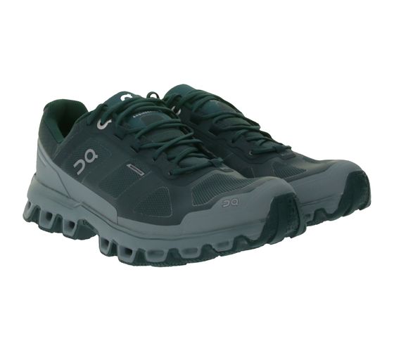 ON Running Cloudventure baskets pour femmes, chaussures de course sportives, éléments CloudTec 22.99616 vert