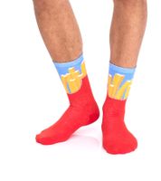 16 pairs of TASTIQ cotton socks with print, long socks in a gift box TAS/1/CSX2 with french fries print or with latte macchiato print 16 pairs of TASTIQ cotton socks with print, long socks in a gift box TAS/1/CSX2 with french fries print or with latte macchiato print