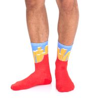 16 pairs of TASTIQ cotton socks with print, long socks in a gift box TAS/1/CSX2 with french fries print or with latte macchiato print 16 pairs of TASTIQ cotton socks with print, long socks in a gift box TAS/1/CSX2 with french fries print or with latte macchiato print