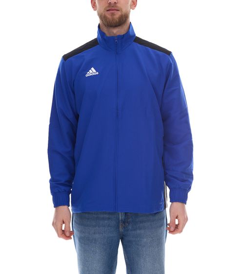 Chaqueta de entrenamiento adidas REGISTA 18 de hombre con tecnología CLIMALITE fabricada con materiales reciclados chaqueta deportiva DY8487 azul