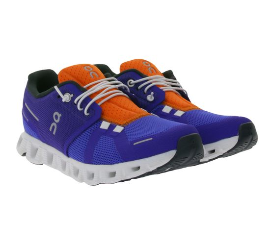 ON Running Cloud 5 Push women's running shoes with CloudTec® outsole Sneaker 6998851 Navy/Orange/White