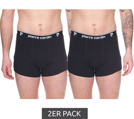 2er Pack Pierre Cardin Herren Baumwoll-Boxershorts Unterwäsche 200587 Schwarz