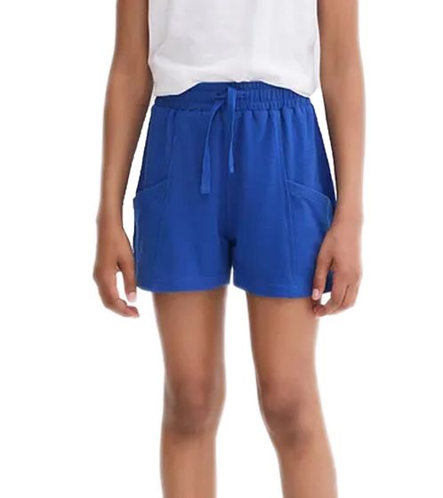 Pantalones cortos infantiles sostenibles de verano para niñas y niños pantalones cortos de vacaciones 903849 azul