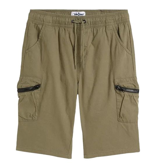 Bermuda enfant pour garçon short cargo short en coton 907404 vert olive