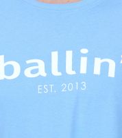 3er Pack Ballin Est. 2013 Herren nachhaltiges Baumwoll-Shirt mit Logo-Print auf der Front Kurzarm-Shirt SH-REG-H050 Weiß, Navy, Hellblau oder Schwarz