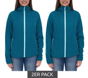 Pack de 2 veste femme McKINLEY Ciamarello W veste softshell déperlante avec technologie VENTMAX 422244 626 bleu pétrole