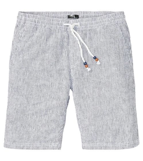 Children's Bermuda shorts for boys short trousers with linen content summer shorts 947956 white/black