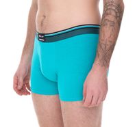 2er Pack REPLAY Herren Retro Boxershorts Baumwoll-Unterwäsche Schwarz/Türkis oder Schwarz/Blau