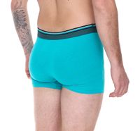 2er Pack REPLAY Herren Retro Boxershorts Baumwoll-Unterwäsche Schwarz/Türkis oder Schwarz/Blau
