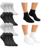 24 Paar JACK & JONES Short Sock Sneaker-Socken Sport-Strümpfe Baumwoll Quarter-Socken Sparpack 12260511 in Schwarz, Grau, Weiß oder im Mix