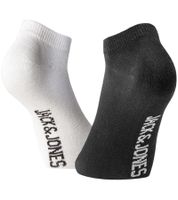 24 Paar JACK & JONES Short Sock Sneaker-Socken Sport-Strümpfe Baumwoll Quarter-Socken Sparpack 12260511 in Schwarz, Grau, Weiß oder im Mix