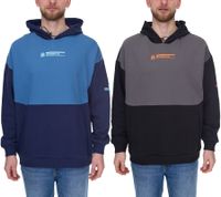 PUMA OLYMPIQUE DE MARSEILLE men's hooded sweater, sustainable cotton hoodie with logo lettering 771970 blue or black