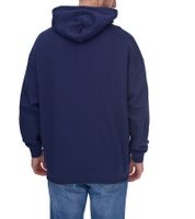 PUMA OLYMPIQUE DE MARSEILLE men's hooded sweater, sustainable cotton hoodie with logo lettering 771970 blue or black