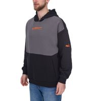 PUMA OLYMPIQUE DE MARSEILLE men's hooded sweater, sustainable cotton hoodie with logo lettering 771970 blue or black