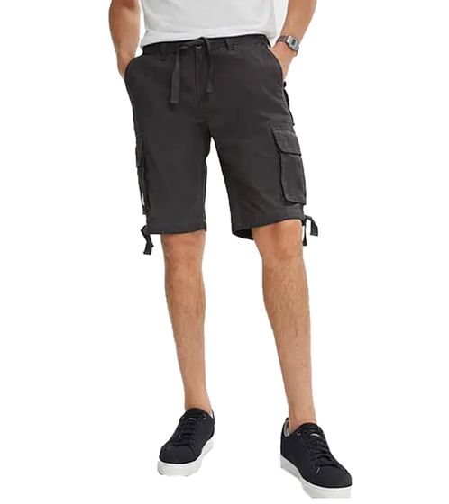 Bermudas estilo cargo para hombre, pantalones cortos de verano con muchos bolsillos 918671 gris oscuro