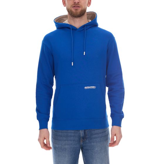 JACK & JONES Elegacy Herren Hoodie Kapuzen-Pullover Baumwoll-Sweater 12256534 Blau