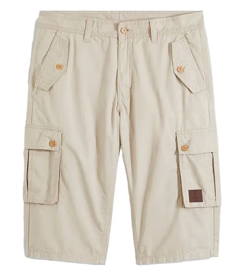 Pantalon d'été court bermuda long cargo élégant pour hommes avec de nombreuses poches 920840 beige