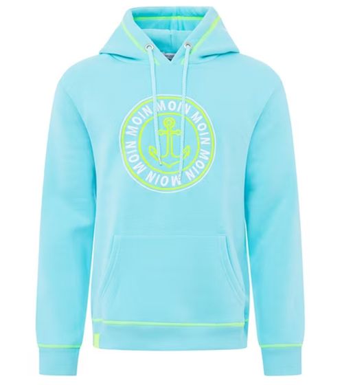 ZWILLINGSHERZ Sweater Anker& Moin Men's Hooded Sweater with Moin Embroidery 6148 4041 Turquoise